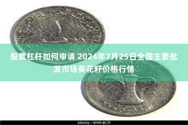 股票杠杆如何申请 2024年7月25日全国主要批发市场葵花籽价格行情