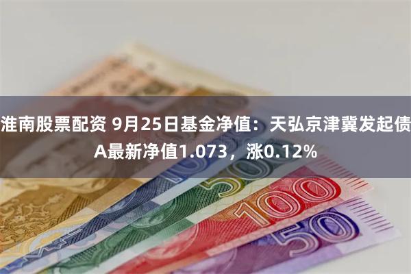 淮南股票配资 9月25日基金净值：天弘京津冀发起债A最新净值1.073，涨0.12%